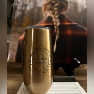 Taylor Swift OFFICIAL MERCH Champagne Problems Stainless Steel Champagne Flute